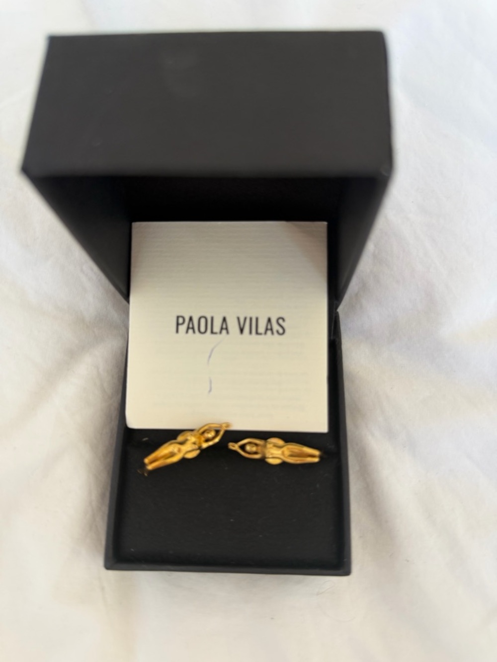 Gold Goddess Dangle Earrings